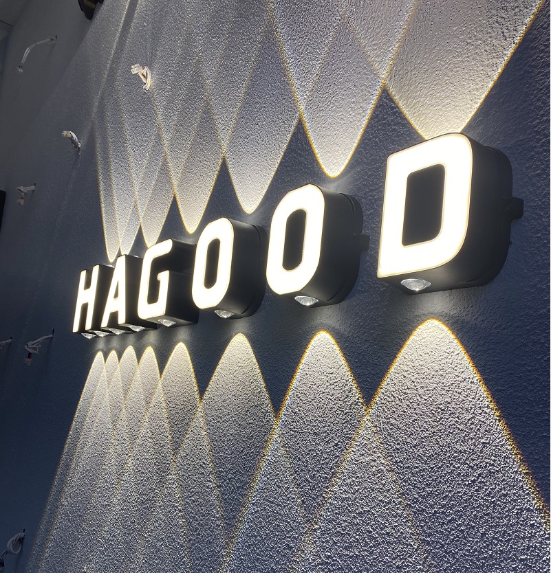 Alfabeto Lampada DIY Company LOGO Alfabeto Lampada da parete Applique da parete a led Applique da parete moderna per esterni Applique da parete a led Luci da parete Confezione da parete Illuminazione a led