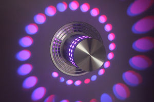 Lampada da parete a soffitto a LED porosa con telecomando per applique da parete RGB montata a soffitto Varie scene colorate Telecomando IR