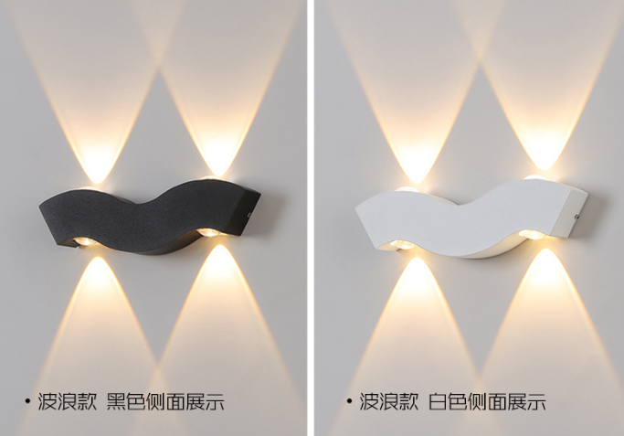 Lampada da parete per interni Rgb di vendita diretta in fabbrica con applique da parete per esterni a led di sicurezza al 100%.