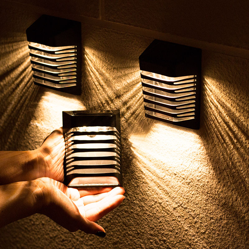 Sensore solare Lampada da parete a risparmio energetico Luci solari da parete a LED Luce solare a LED per esterni Luci solari da giardino impermeabili Paesaggio del cortile