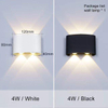 Applique a Led per Interni Decorazione in Alluminio Illuminazione per Interni Su e Giù Applique da Parete Impermeabile Lampada da Parete per Esterni da Giardino