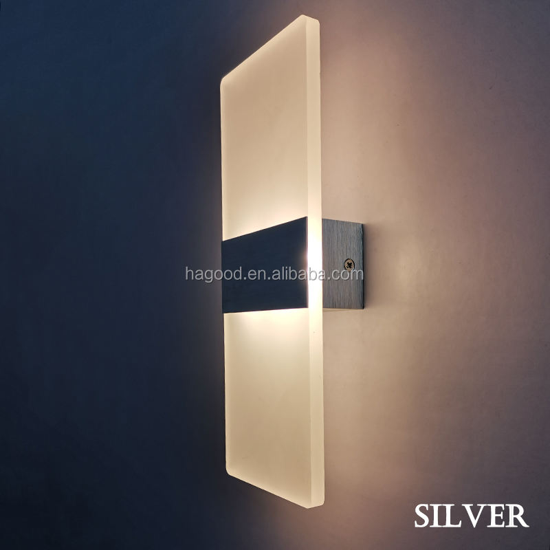2023 Applique da parete in acrilico Tasti del pianoforte Applique da parete per soggiorno Bagno Camera da letto Apparecchio per illuminazione 85-265V Luce notturna