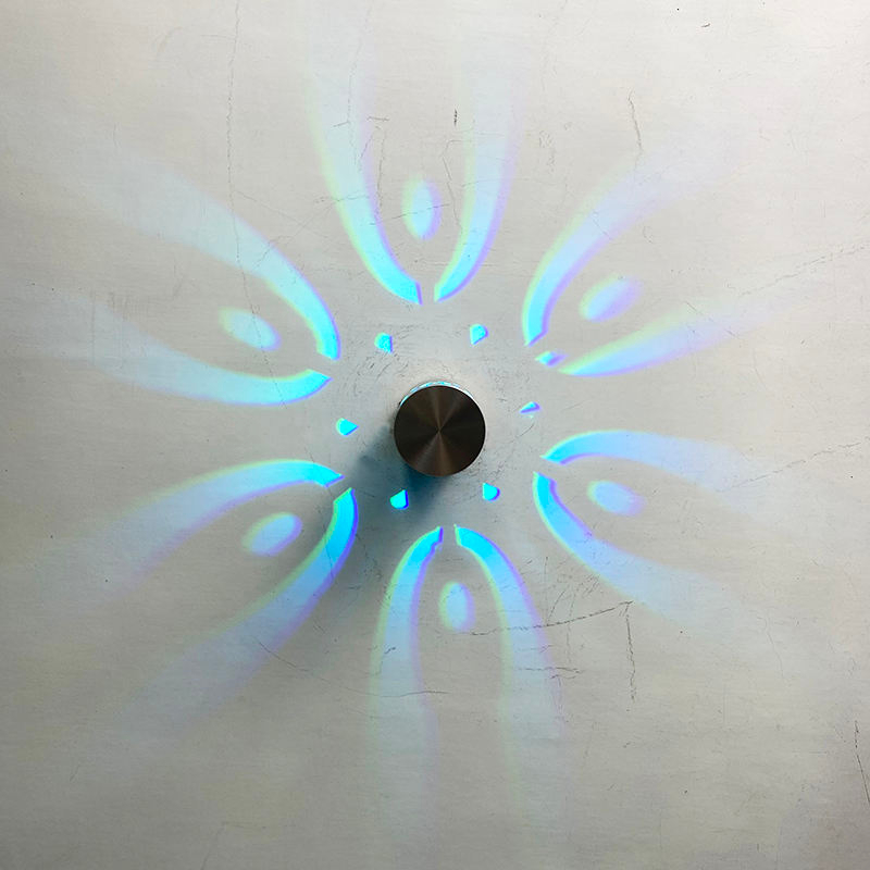 La luce della parete a spirale ha condotto il telecomando variopinto per la decorazione della villa di ricevimento del teatro della barra del randello dell'atmosfera di fondo