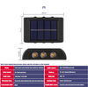 Luci solari a LED per esterni da balcone impermeabili per esterni per cortile Street Landscape Garden Decor Lamp Lampada da parete solare per esterni