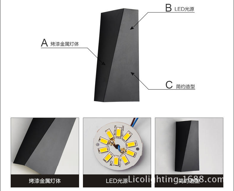 Vendite dirette in fabbrica Fall Pant Camera da letto Lampada da parete a led con soffitto leggero con lampade di sicurezza al 100% per le case