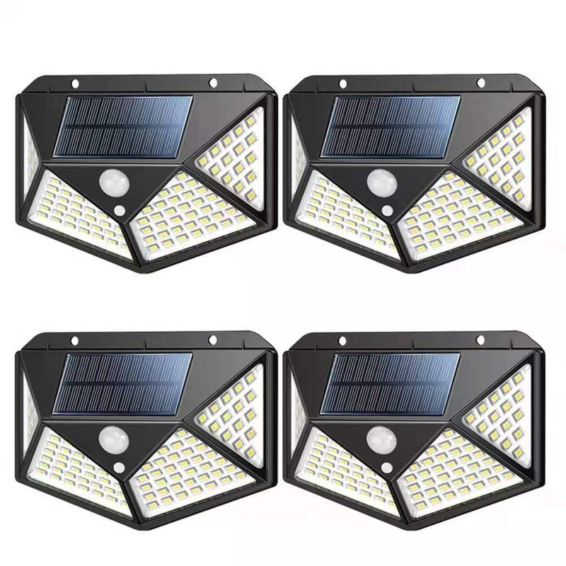 100 LED ip65 Luce solare Lampada solare per esterni Lampada da parete con sensore di movimento PIR Luce solare solare impermeabile per la decorazione del giardino