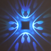 2023 Lampada a LED RGB di alta qualità Lampada da parete a farfalla a quattro lati e luce notturna per interni con prezzo di fabbrica