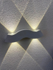 Lampada da parete decorativa a led con 4 barbe e luce notturna da esterno applique decorativa a led impermeabile