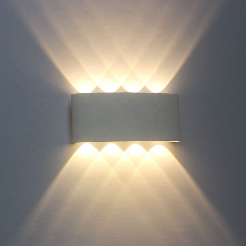 6W prezzo di fabbrica a buon mercato applique da parete su e giù per la lampada da parete a luce notturna per il 100% di sicurezza in stile europeo-americano