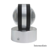 Lampada da parete su e giù per interni con luce in cristallo da 2W 6W Lampada da parete RGB Lampada da parete rotonda Lampada da parete in vetro