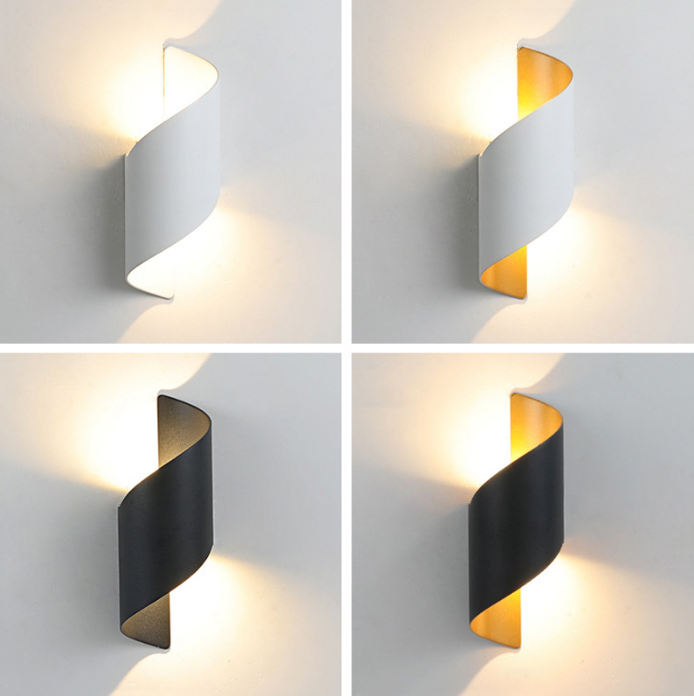 Lampada da parete per esterni Balcone impermeabile Led Scale corridoio super luminose Induzione semplice Cortile d'ingresso villa parete esterna IP65