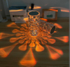 Lampada da comodino in cristallo trasparente moderna in acrilico di lusso a led con controllo tattile Lampada da comodino a luce notturna Ricaricabile Cena romantica Amazon