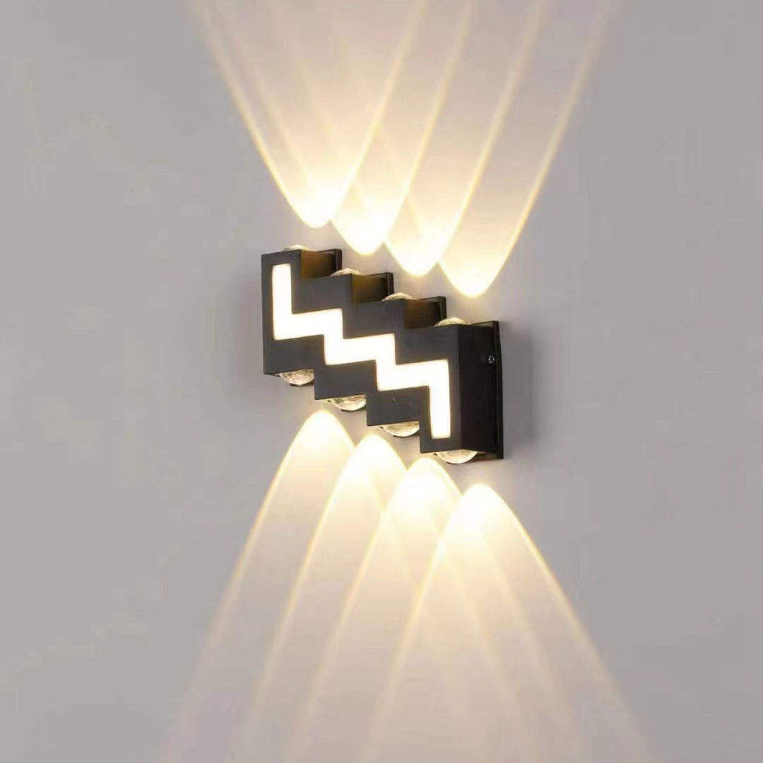 6W 12W impermeabile AC85-265V applique da parete a LED a montaggio superficiale moderno apparecchio nordico lampade da parete per interni soggiorno portico esterno