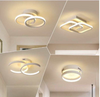 Lampade da soffitto a cerchio bianco per soggiorno Lampada da soffitto a sospensione Lampada da soffitto per camera da letto Lampada da soffitto a led Lampada da soffitto moderna