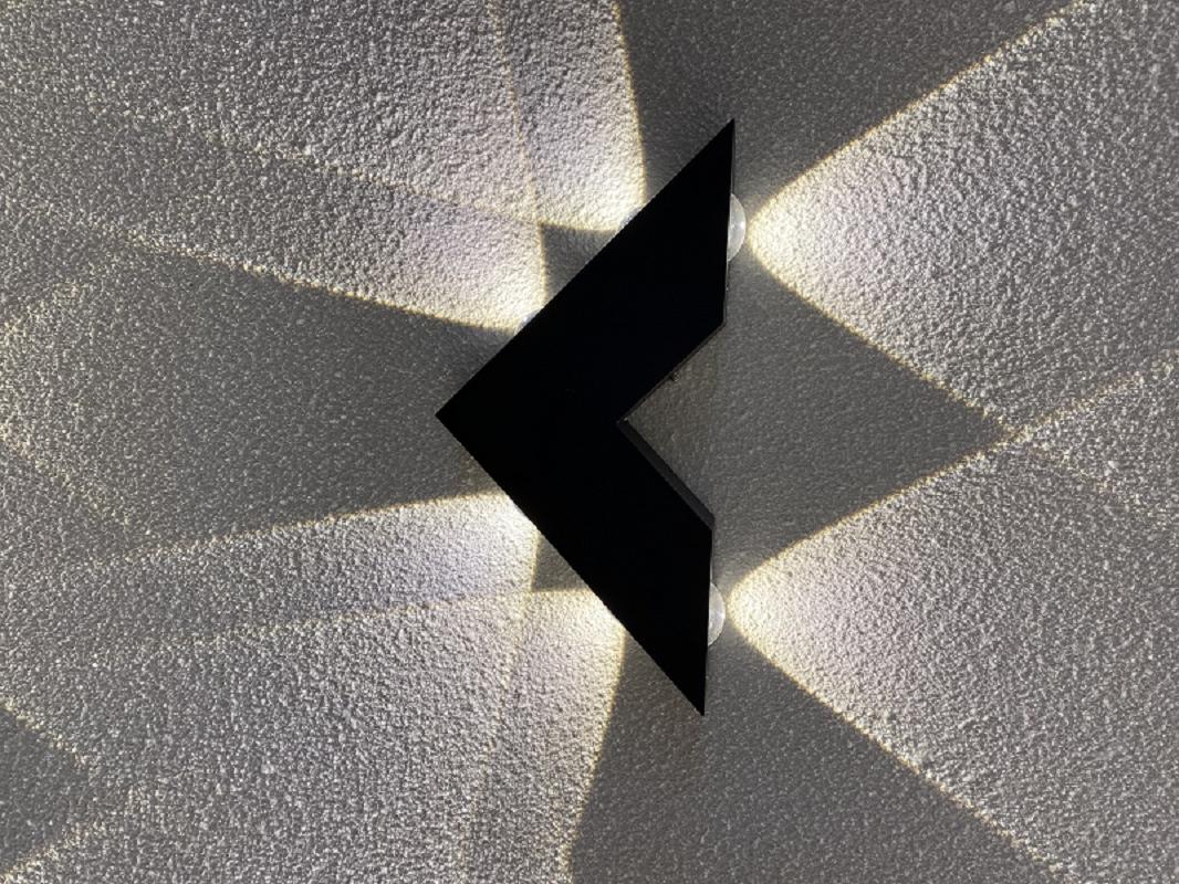 Lampada da parete a forma di V a luce decorativa a led e moderna lampada da parete per interni fabbrica di lampade da parete in alluminio lampada da parete a led