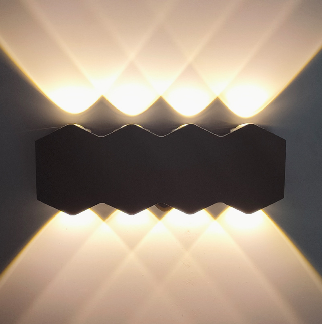 Lampada da parete di personalità nordica Semplice soggiorno a led Sfondo Lampada da parete rotonda Lampada da parete per hotel Illuminazione a forma di diamante