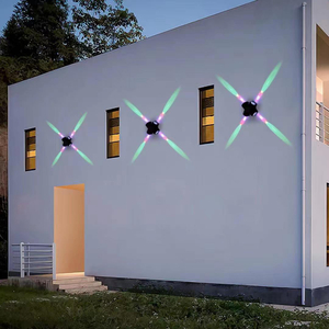 Lampada da parete a LED a parete di nuovo stile Lampada da giardino IP65 impermeabile per esterni Decorazione per hotel Applique da esterno