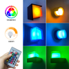 Interni moderni 5W applique da parete a LED acrilico quadrato nero soggiorno corridoio scala decorazione della parete della casa