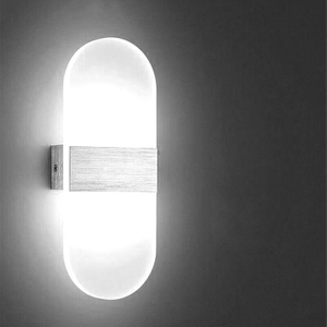 Lampada da parete in acrilico da 6W Lampada da parete in acrilico a LED Lampada da comodino moderna Lampada ad angolo retto in oro Lampada da parete per interni Prezzo di fabbrica