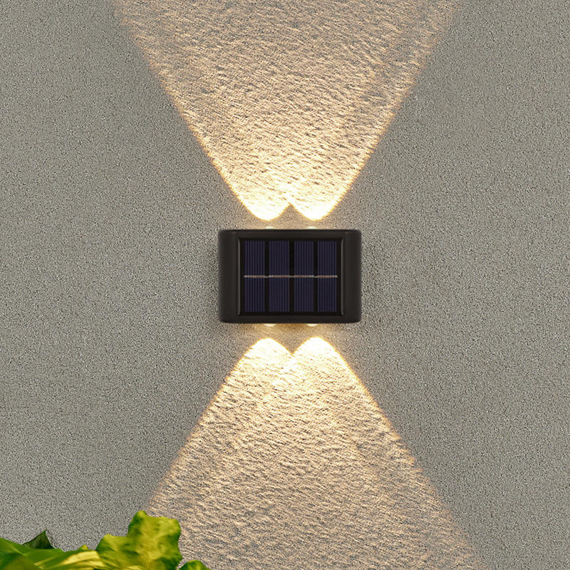 applique solare su e giù per esterni decorazione giardino cortile casa applique da parete impermeabile luminosa per esterni