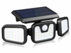 Hagood Lampada da parete a 3 teste impermeabile per esterni Tre teste 83 Luci di sicurezza alimentate a LED con sensore solare COB