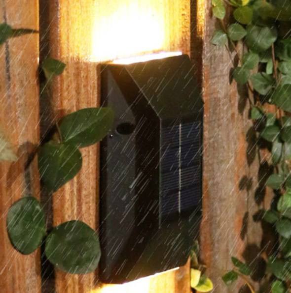 Prodotto più recente Abs Indoor Hotel Decorative Light Outdoor Ip65 Lampada da parete a led solare impermeabile pannello solare Led Street Light