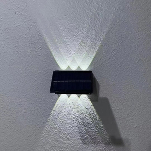 su e giù Lampada solare IP65 Ricarica solare Lampada da parete solare Lampada da parete per esterni impermeabile IP65 per la decorazione del giardino