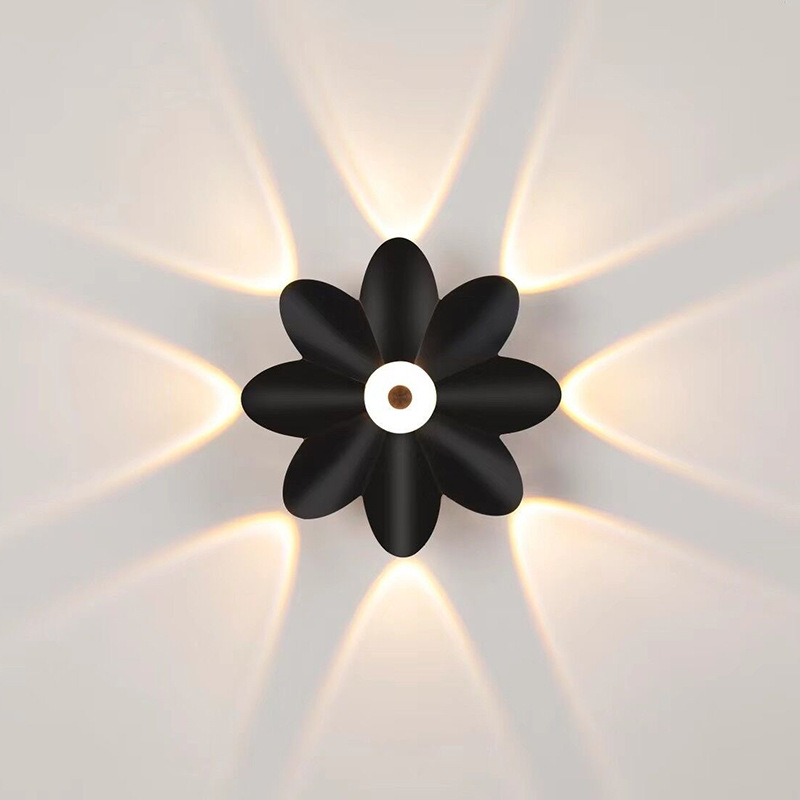 Applique da parete per esterni a LED Up Down Decorazione da parete luminosa Faretto Lotus Villa Corridor Balcone Corridoio Sfondo applique da parete