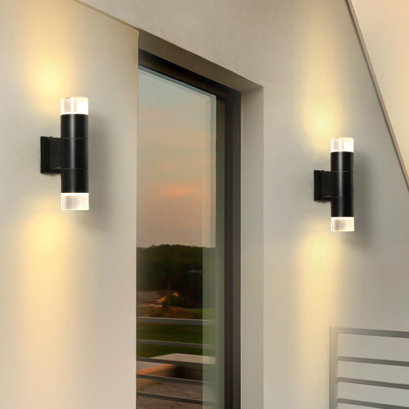 5W 12W COB Up Down Dual-Head Outdoor Led Wandlamp Wandlamp Cylinder Indoor Balkon Armatuur Waterdicht IP65 Veranda Lamp