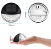 Luci solari a LED Sensore di controllo della luce esterna Decorazione del giardino Lampada da parete per recinzione solare Lampioni stradali impermeabili a semicerchio