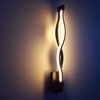AC 85-265V Decorazione della casa moderna Forma d'onda Alluminio Up Down Lampada da parete a LED Applique da parete a LED per interni Luce ghirlanda natalizia
