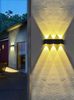Nuova luce solare impermeabile per esterni casa giardino villa faretto da parete esterno super luminoso applique da parete luce decorativa wall washe