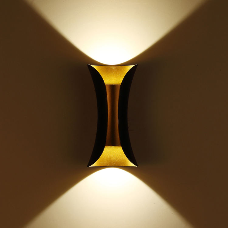 Lampada da parete impermeabile da 10W Moderna applique da parete a LED Up Down Lighting Outdoor Home Room Camera da letto