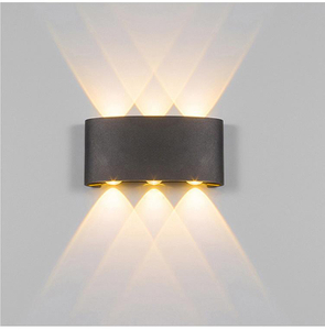 Ip65 esterno moderno giardino esterno su e giù impermeabile applique da parete a led per esterni lampada da parete 2W 4W 6W 8W luce esterna