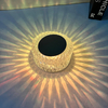 Lampada da tavolo in cristallo rosa Camera da letto Ricarica USB Comodino Luce notturna romantica Lampada da tavolo Touch Control Petalo Atmosfera Stoviglie Interni multicolore