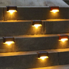 Lampada a gradino solare a led per esterni a luce solare Lampada da parete a led per piastrelle Moderna lampada da esterno impermeabile per esterni da incasso a LED per scale