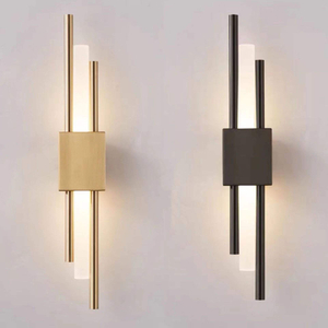 6W Lampada da parete a striscia lunga soggiorno sfondo parete studio camera da letto lampada da comodino semplice moderna luce nordica griglia creativa di lusso