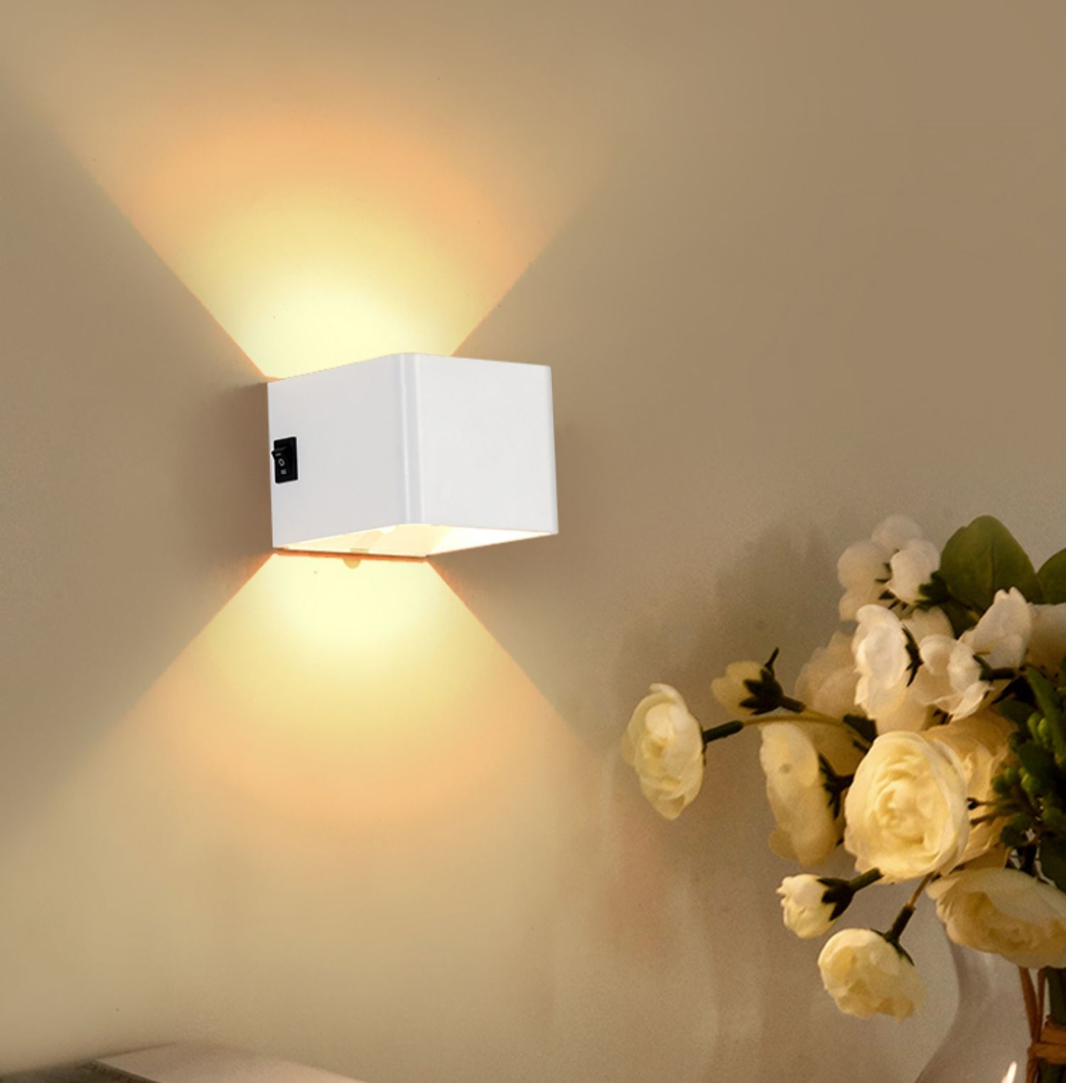 2023 USB ricaricabile applique da parete per interni sensore di movimento illuminazione camera da letto lampada da comodino corridoio scale decor luci lampada da parete