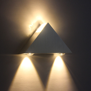 3W9W Lampada da parete per interni a LED a parete moderna triangolare per interni in alluminio per lampada da parete per la decorazione domestica