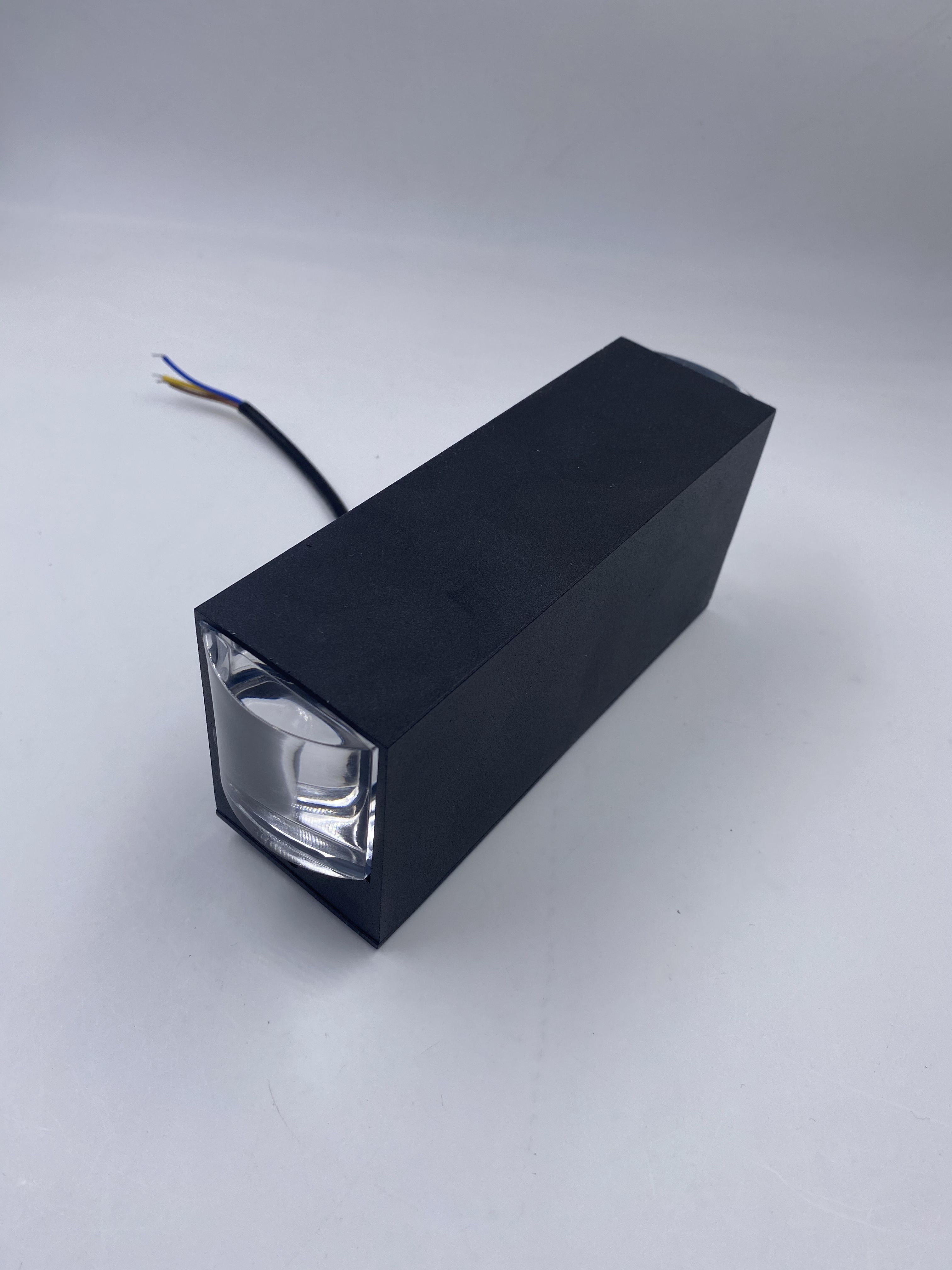 6W 18W guscio nero lampada da parete a tre raggi IP65 impermeabile applique da parete per esterni Lampada da giardino lampione stradale per la decorazione del giardino