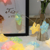 Star String Lights LED Christmas Garland Fairy Curtain light 2.5M Outdoor Indoor Per Camera da letto Home Party Wedding Decorazioni di Capodanno