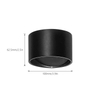 5W bianco caldo / luce fredda Applique da parete circolare per decorare interni illuminare le luci Lampada da parete a LED nera / bianca luce su e giù
