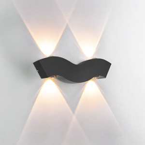 Lampada da parete nordica impermeabile 4W semplice soggiorno a led Lampada da parete per sfondo Illuminazione del corridoio della hall dell'hotel Luce su e giù