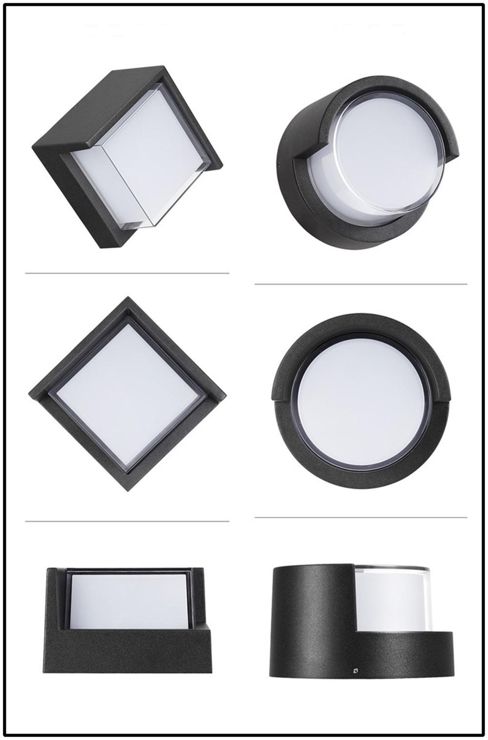 Lampada da parete a Led da 5W Lampada da parete per illuminazione da parete impermeabile per esterni Lampada da interno per illuminazione domestica del corridoio del bagno del comodino della camera da letto della scala