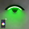 Lampada da parete intelligente con controllo APP impermeabile di vendita calda Lampada da parete a LED per cortile con balcone Lampada da parete impermeabile intelligente
