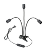 Lampadina a clip a LED transfrontaliera Portalampada a testa singola a doppia testa Portalampada a tre teste E27 Portalampada universale con clip