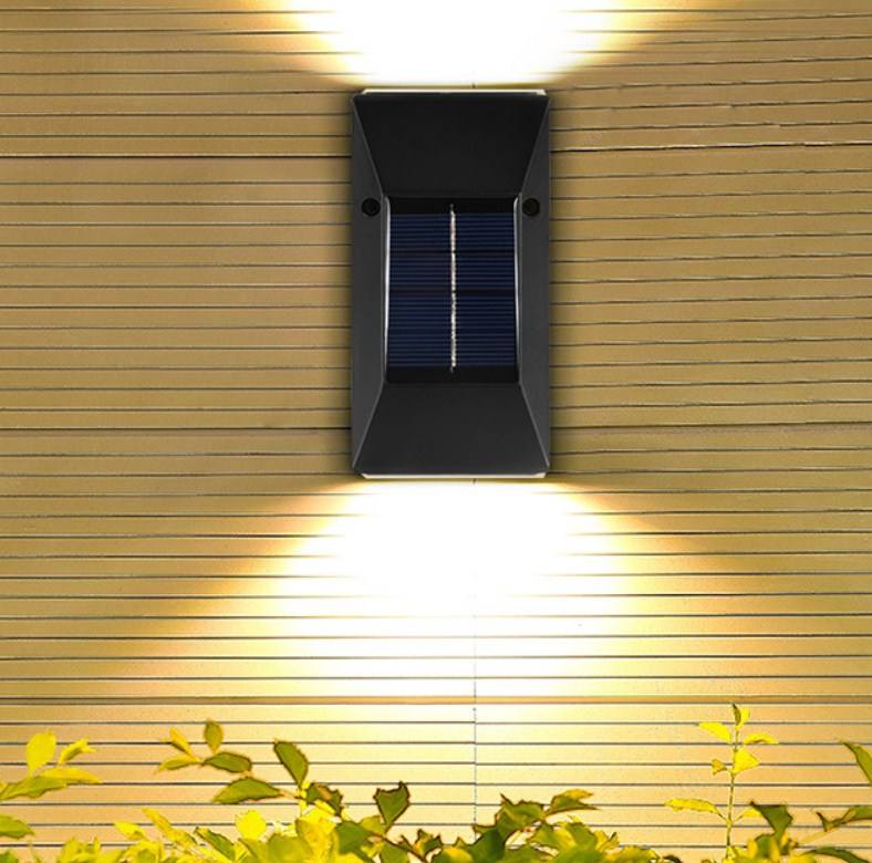 6LED IP65 luce solare esterna giardino impermeabile vendita calda RGB bianco caldo bianco freddo lampada solare