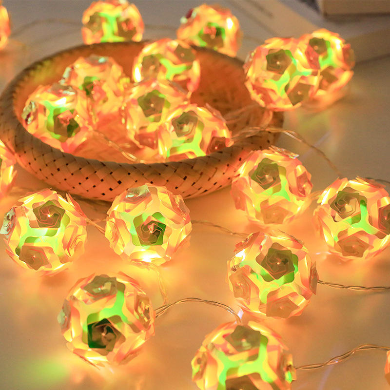 LED Decorazione natalizia Luce Decorazione per la stanza di Capodanno Ghirlanda Ornamenti per le vacanze Decorazione da giardino per esterni Lampada per corde Luci di Babbo Natale