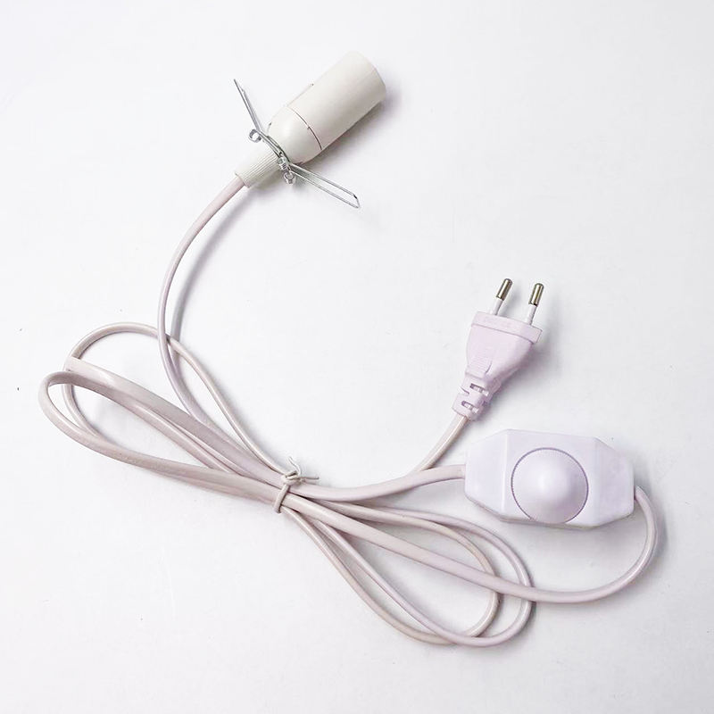 Luce E14 301 dimmer Cavo Cavo di commutazione della luce Spina Pulsante di regolazione dell'alimentazione Interruttore Cavo di linea da 1,8 m Lampada a LED Modello spina UE USA