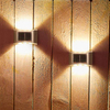 Lampada solare 6LED IP65 Lampada da esterno impermeabile Lampada da parete per cortile per la decorazione della villa da giardino